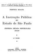 A instrução pública no estado de São Paulo - 2º vol.