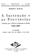 A instrução e as províncias - Vol. II