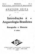 Introdução à arqueologia brasileira – etnografia e história