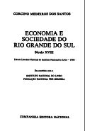 Economia e sociedade do Rio Grande do Sul: século XVIII