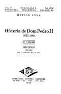 História de D. Pedro II, 1825-1891  3º volume Declínio, 1880-1891 