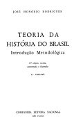 Teoria da História do Brasil. Introdução metodológica - T1
