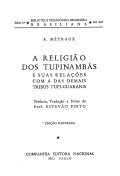A religião dos tupinambás e suas relações com as das demais tribos tupi-guaranis