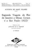 Segunda viagem do Rio de Janeiro a Minas Gerais e a São Paulo (1822)